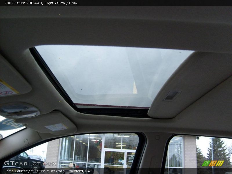 Light Yellow / Gray 2003 Saturn VUE AWD