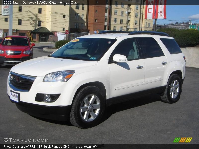 Cream White / Gray 2009 Saturn Outlook XE AWD
