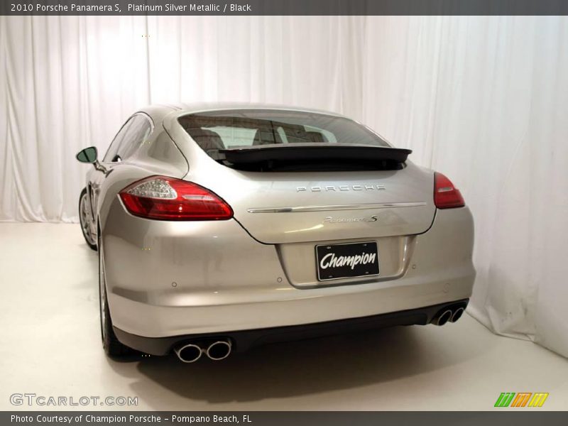 Platinum Silver Metallic / Black 2010 Porsche Panamera S