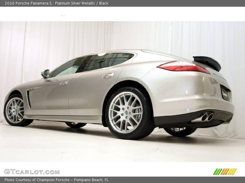 Platinum Silver Metallic / Black 2010 Porsche Panamera S