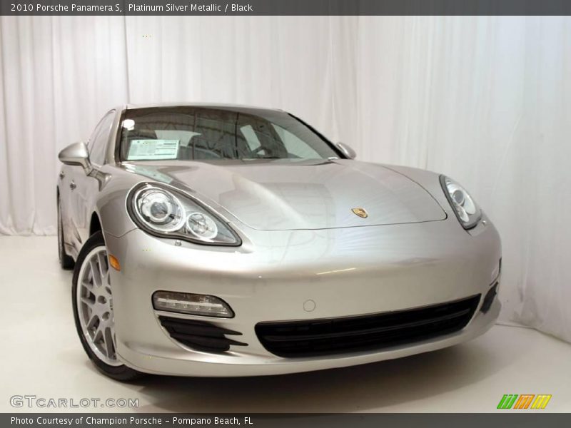 Platinum Silver Metallic / Black 2010 Porsche Panamera S