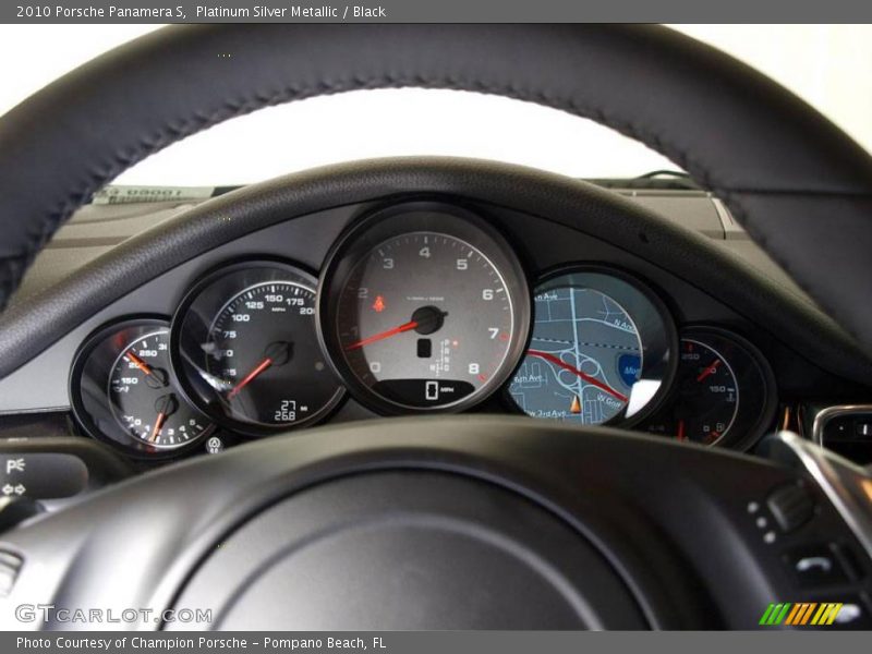 Platinum Silver Metallic / Black 2010 Porsche Panamera S