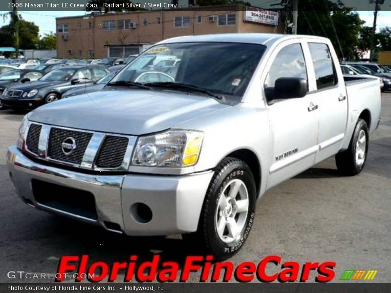Radiant Silver / Steel Gray 2006 Nissan Titan LE Crew Cab