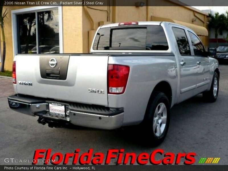 Radiant Silver / Steel Gray 2006 Nissan Titan LE Crew Cab