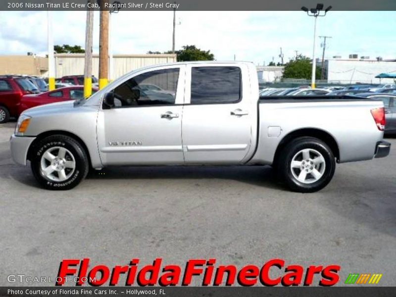 Radiant Silver / Steel Gray 2006 Nissan Titan LE Crew Cab
