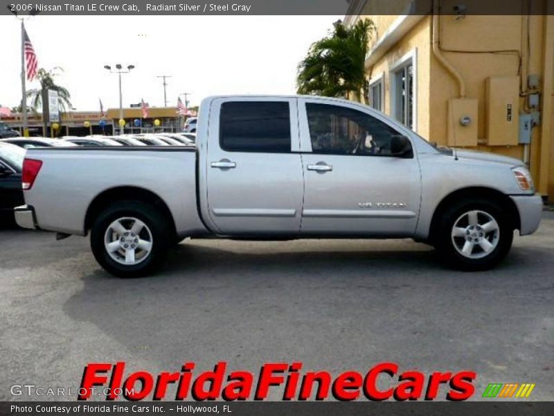 Radiant Silver / Steel Gray 2006 Nissan Titan LE Crew Cab