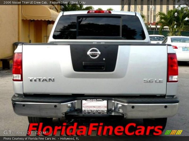 Radiant Silver / Steel Gray 2006 Nissan Titan LE Crew Cab
