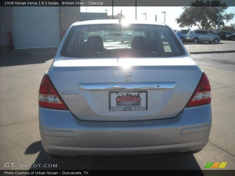 Brilliant Silver / Charcoal 2008 Nissan Versa 1.8 S Sedan