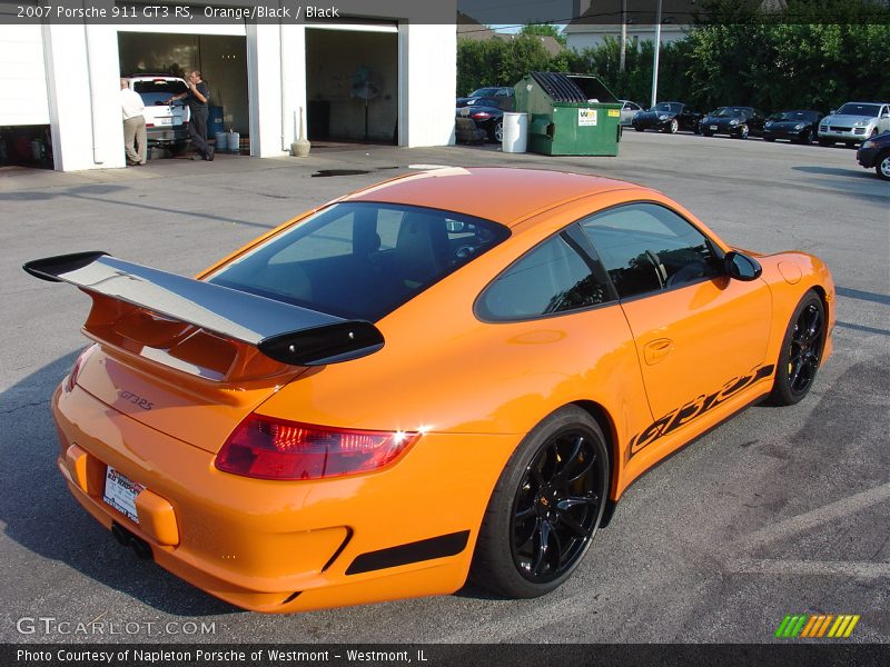 Orange/Black / Black 2007 Porsche 911 GT3 RS