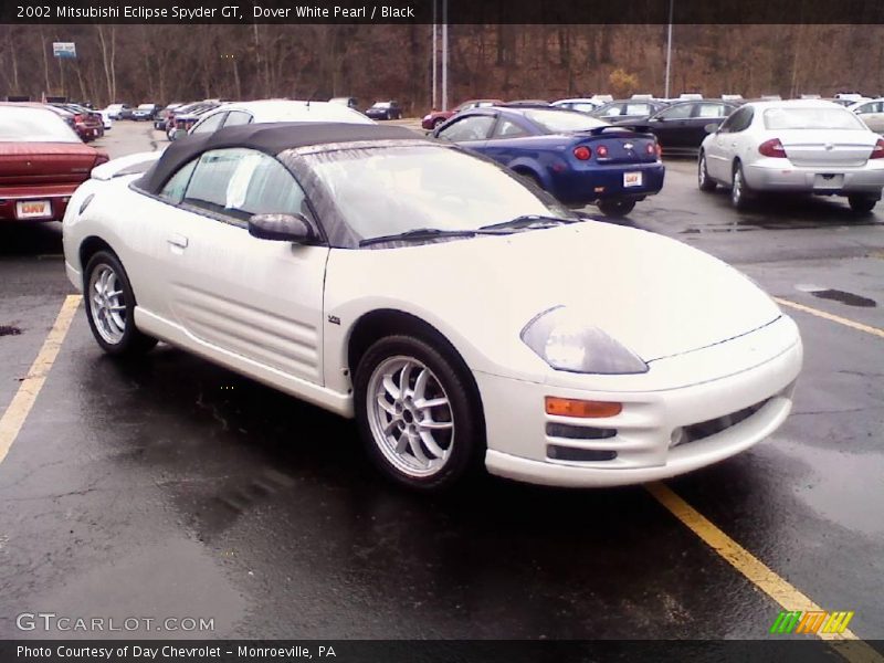 Dover White Pearl / Black 2002 Mitsubishi Eclipse Spyder GT