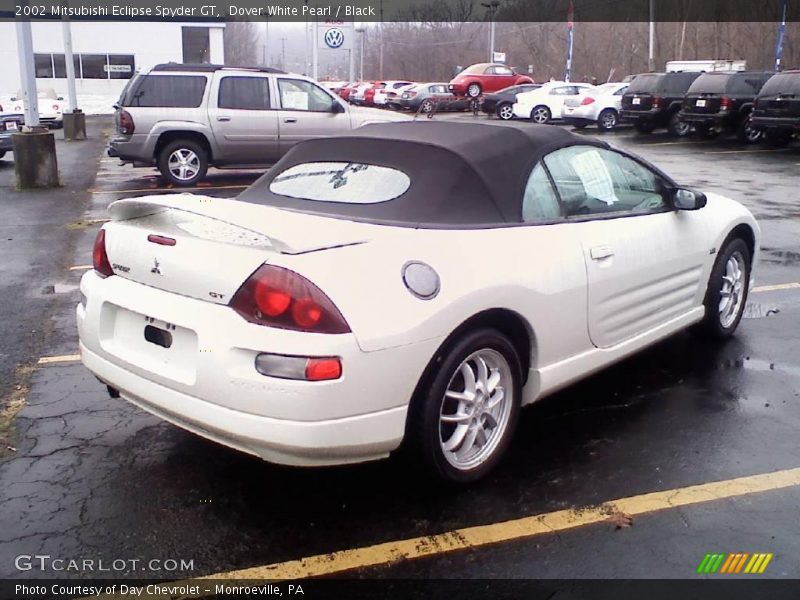 Dover White Pearl / Black 2002 Mitsubishi Eclipse Spyder GT