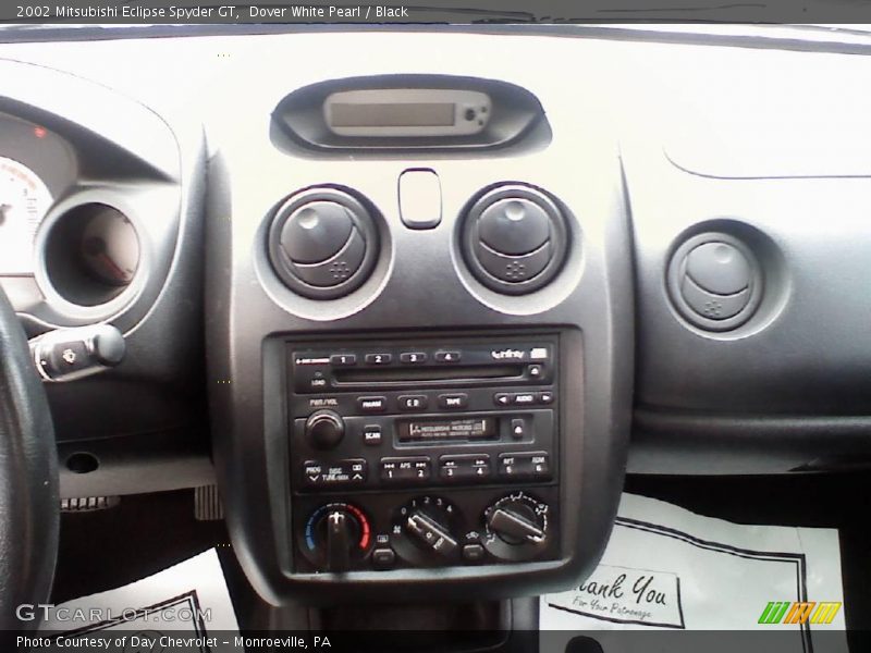 Dover White Pearl / Black 2002 Mitsubishi Eclipse Spyder GT