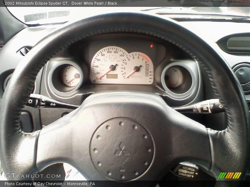 Dover White Pearl / Black 2002 Mitsubishi Eclipse Spyder GT