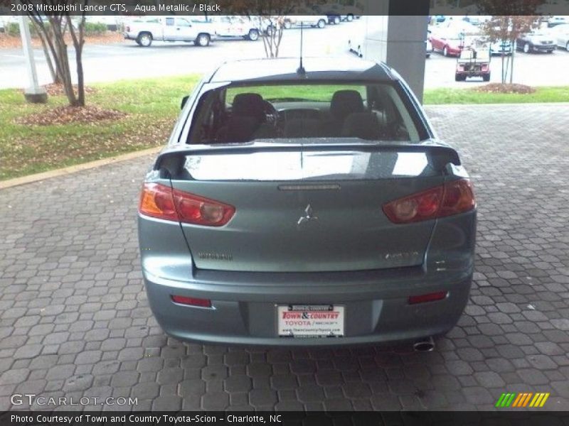 Aqua Metallic / Black 2008 Mitsubishi Lancer GTS