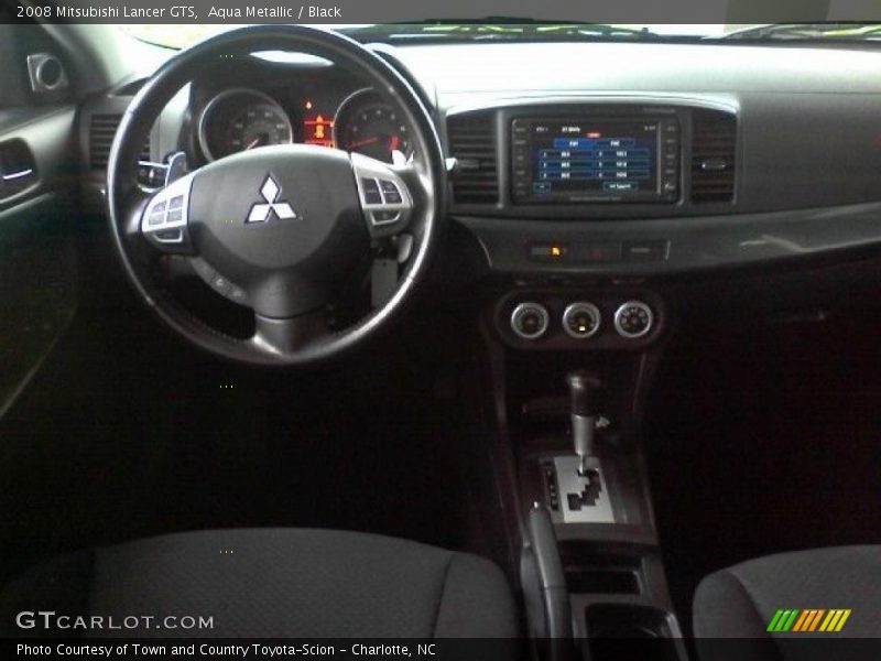 Aqua Metallic / Black 2008 Mitsubishi Lancer GTS