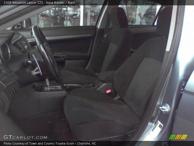 Aqua Metallic / Black 2008 Mitsubishi Lancer GTS