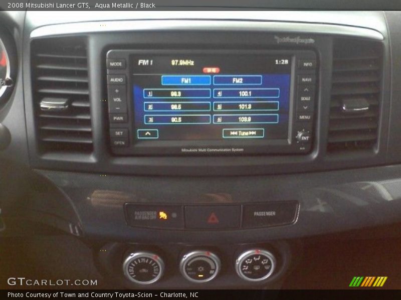 Aqua Metallic / Black 2008 Mitsubishi Lancer GTS