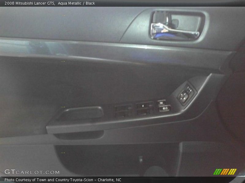 Aqua Metallic / Black 2008 Mitsubishi Lancer GTS