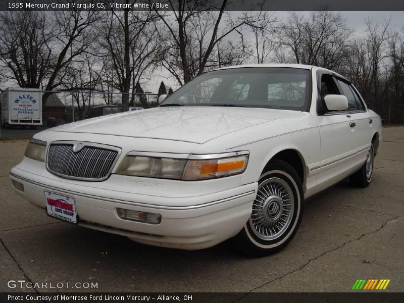 Vibrant White / Blue 1995 Mercury Grand Marquis GS