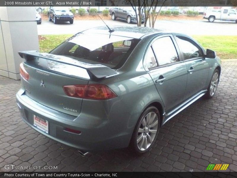 Aqua Metallic / Black 2008 Mitsubishi Lancer GTS