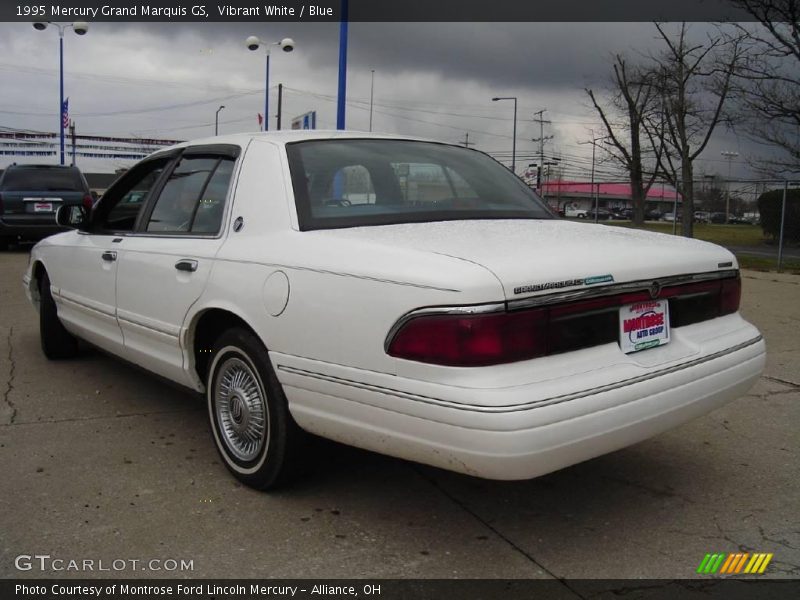 Vibrant White / Blue 1995 Mercury Grand Marquis GS