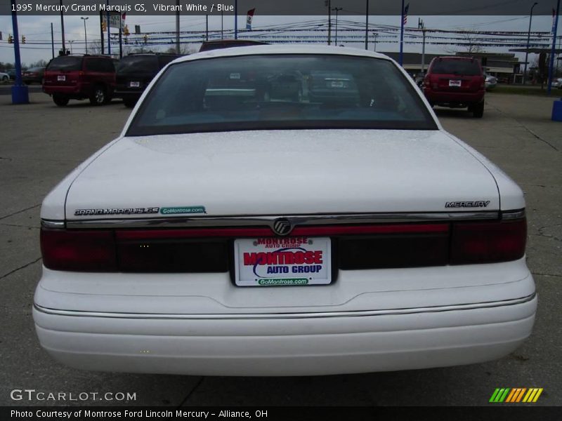 Vibrant White / Blue 1995 Mercury Grand Marquis GS