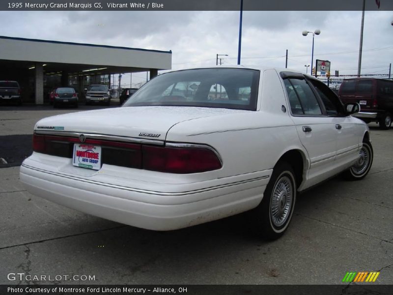 Vibrant White / Blue 1995 Mercury Grand Marquis GS