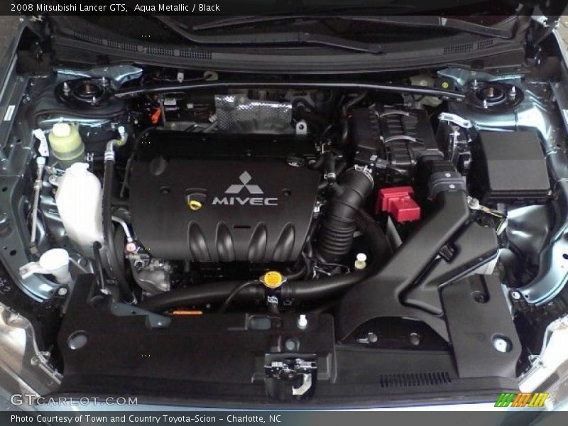 Aqua Metallic / Black 2008 Mitsubishi Lancer GTS