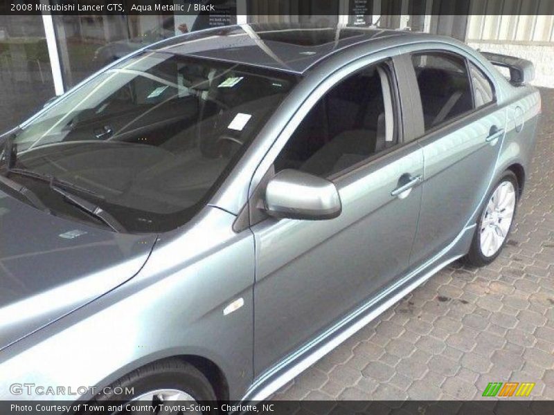Aqua Metallic / Black 2008 Mitsubishi Lancer GTS