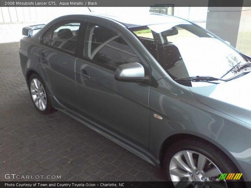Aqua Metallic / Black 2008 Mitsubishi Lancer GTS