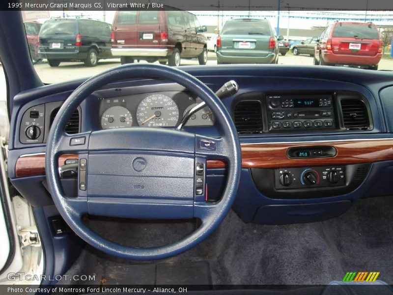 Vibrant White / Blue 1995 Mercury Grand Marquis GS