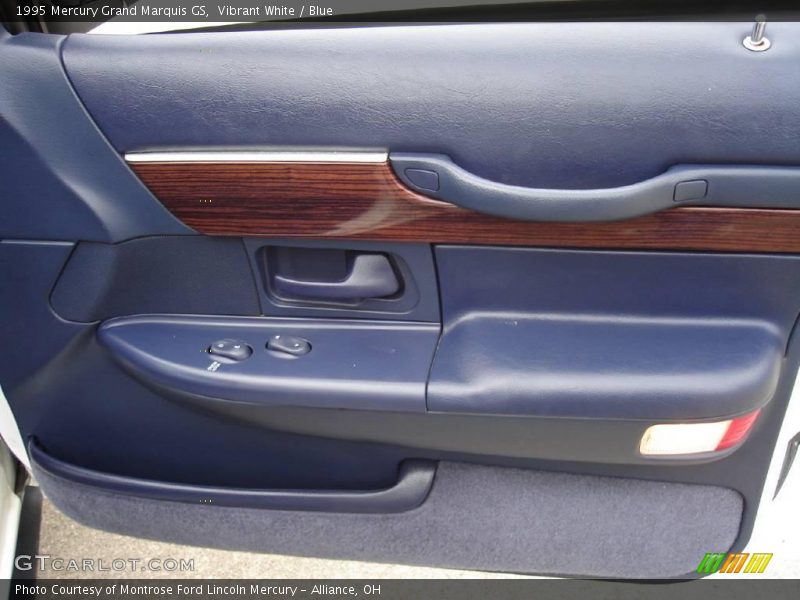 Vibrant White / Blue 1995 Mercury Grand Marquis GS
