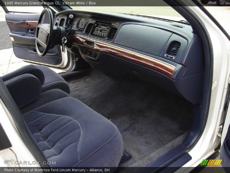 Vibrant White / Blue 1995 Mercury Grand Marquis GS