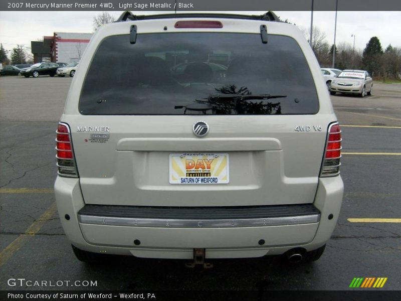 Light Sage Metallic / Black 2007 Mercury Mariner Premier 4WD