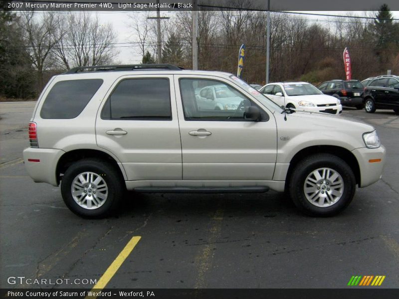 Light Sage Metallic / Black 2007 Mercury Mariner Premier 4WD