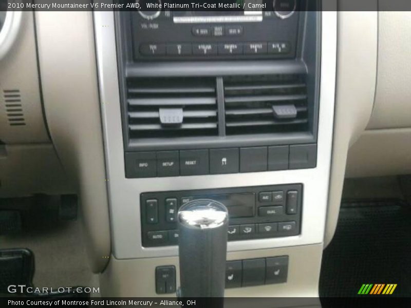 White Platinum Tri-Coat Metallic / Camel 2010 Mercury Mountaineer V6 Premier AWD