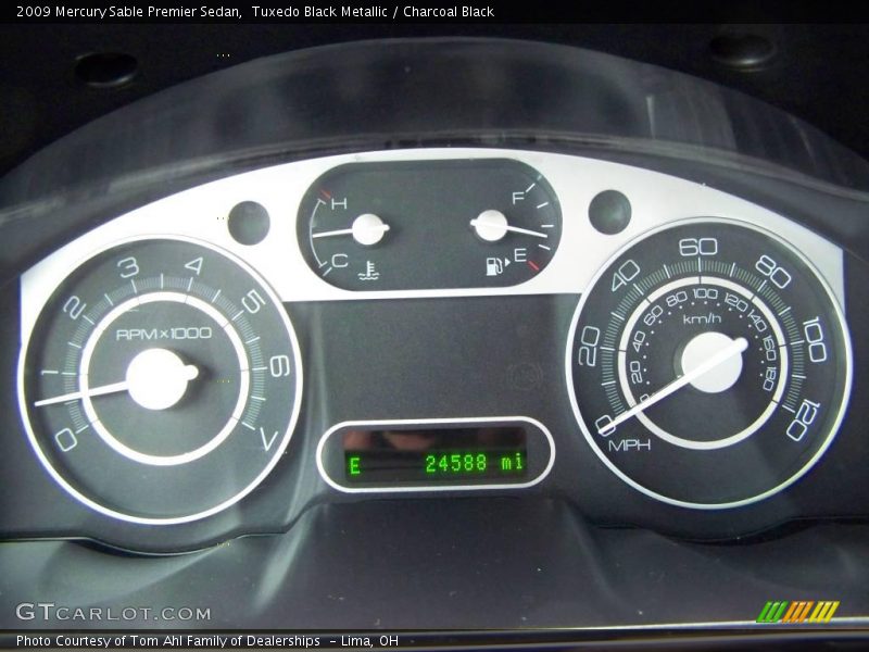 Tuxedo Black Metallic / Charcoal Black 2009 Mercury Sable Premier Sedan