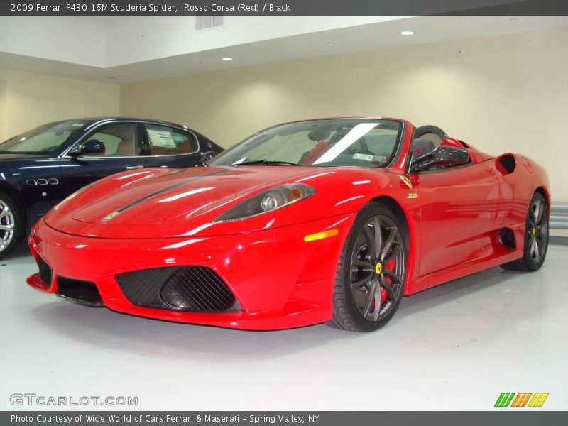 Rosso Corsa (Red) / Black 2009 Ferrari F430 16M Scuderia Spider