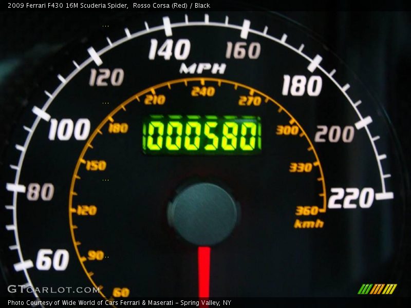 Rosso Corsa (Red) / Black 2009 Ferrari F430 16M Scuderia Spider