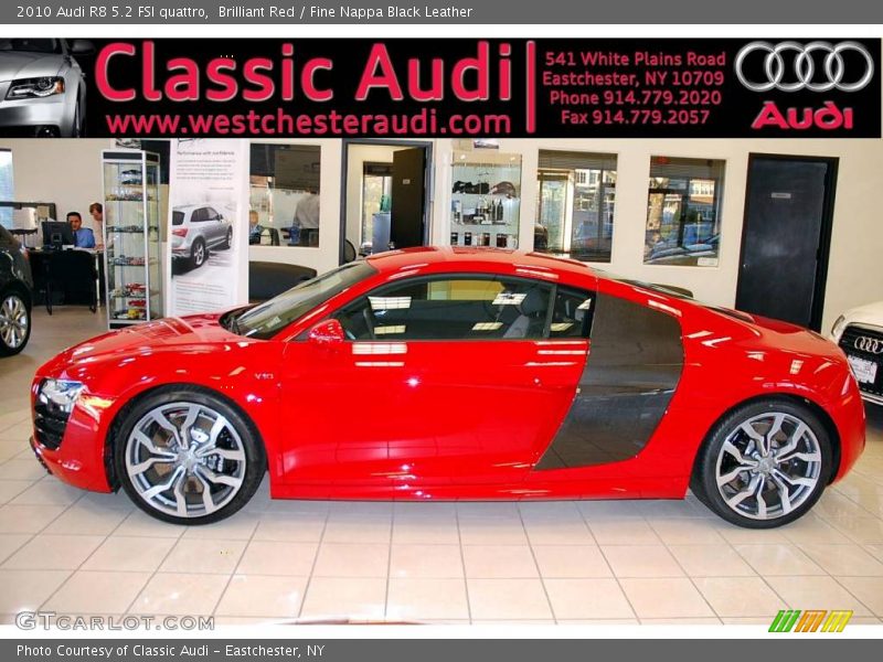 Brilliant Red / Fine Nappa Black Leather 2010 Audi R8 5.2 FSI quattro