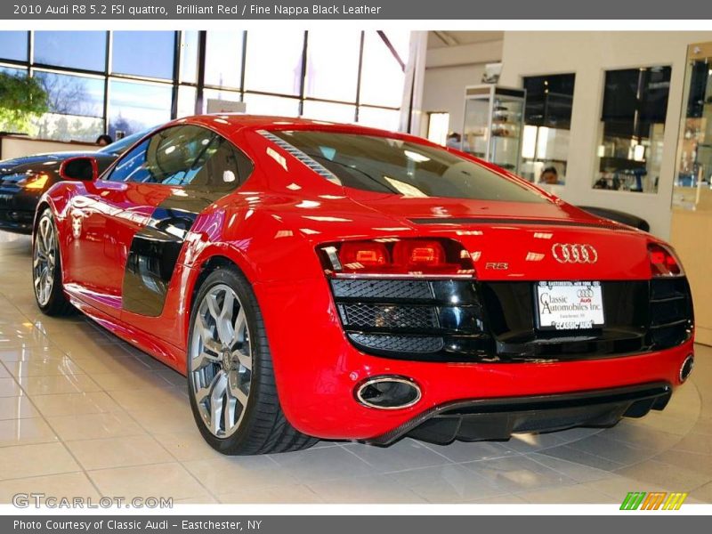 Brilliant Red / Fine Nappa Black Leather 2010 Audi R8 5.2 FSI quattro