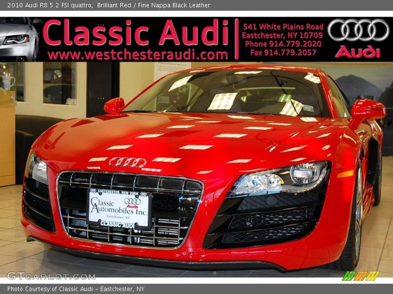 Brilliant Red / Fine Nappa Black Leather 2010 Audi R8 5.2 FSI quattro