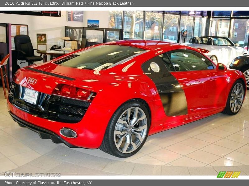 Brilliant Red / Fine Nappa Black Leather 2010 Audi R8 5.2 FSI quattro