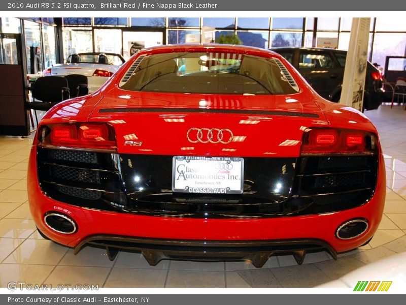 Brilliant Red / Fine Nappa Black Leather 2010 Audi R8 5.2 FSI quattro