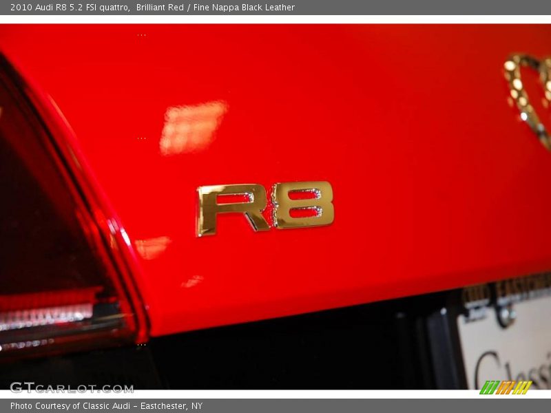 Brilliant Red / Fine Nappa Black Leather 2010 Audi R8 5.2 FSI quattro