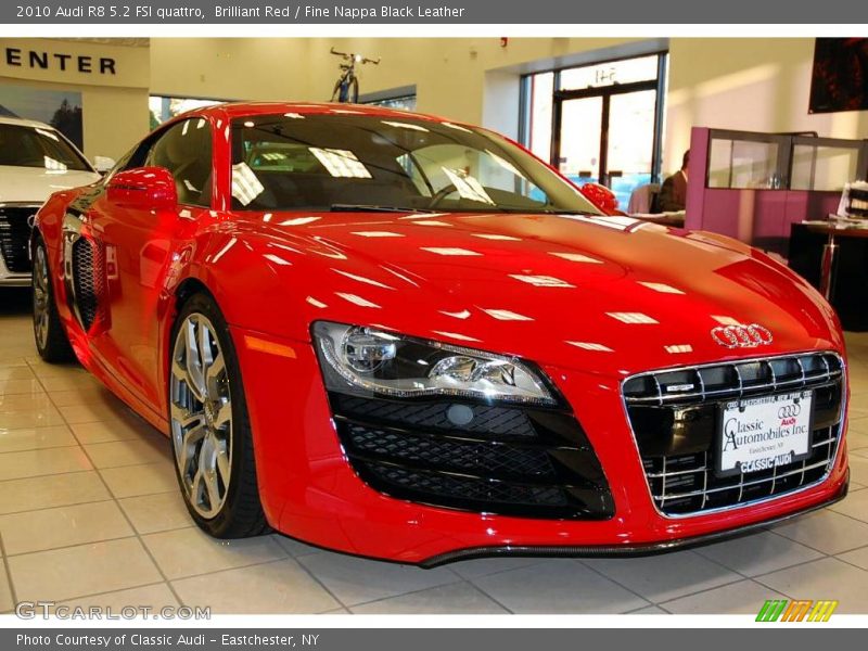 Brilliant Red / Fine Nappa Black Leather 2010 Audi R8 5.2 FSI quattro