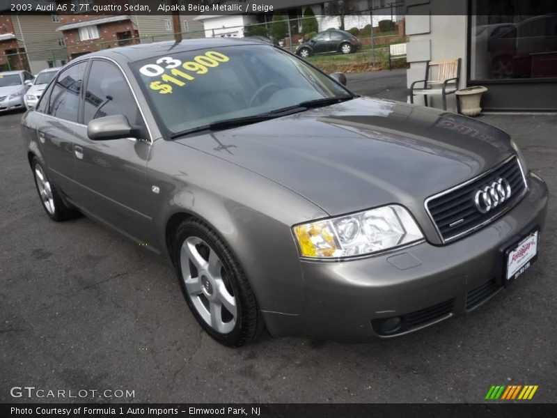 Alpaka Beige Metallic / Beige 2003 Audi A6 2.7T quattro Sedan