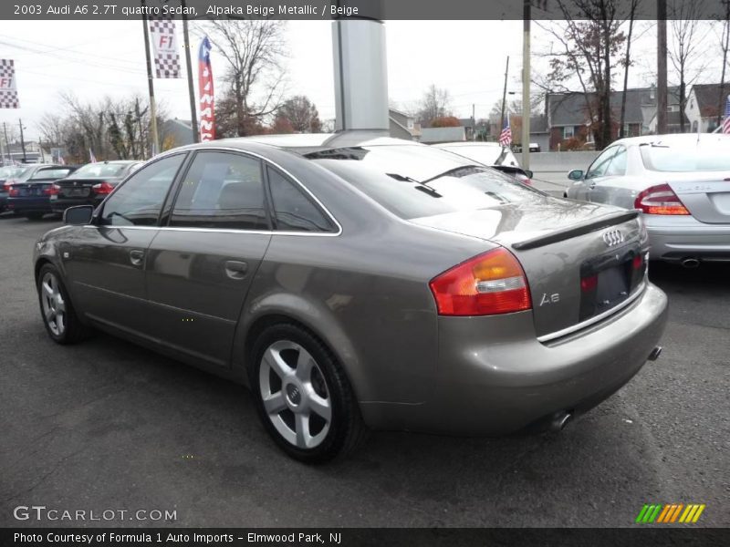 Alpaka Beige Metallic / Beige 2003 Audi A6 2.7T quattro Sedan