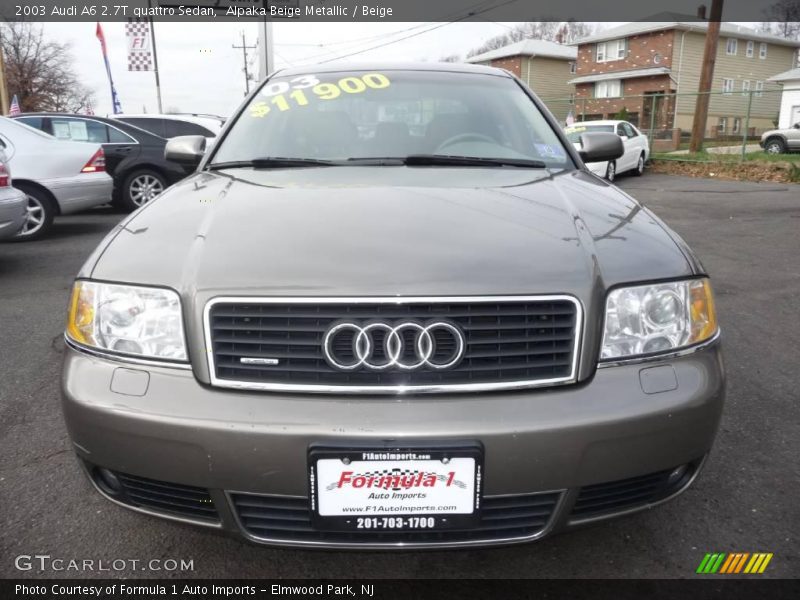 Alpaka Beige Metallic / Beige 2003 Audi A6 2.7T quattro Sedan