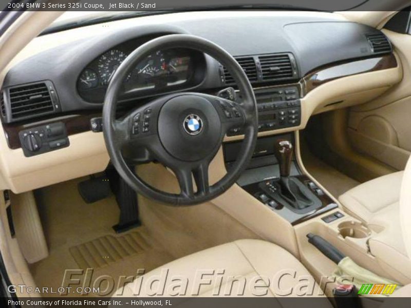 Jet Black / Sand 2004 BMW 3 Series 325i Coupe